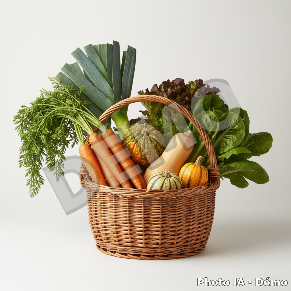 Panier de légumes de saison